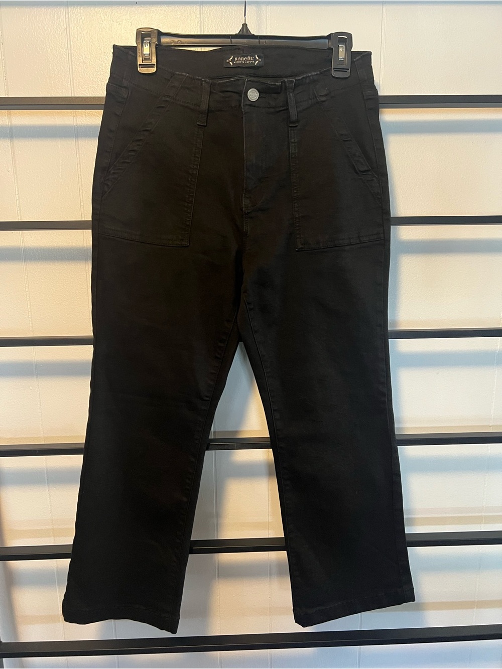 Nanette Lepore Black Belle High-Rise Crop Boot Pants, 10P